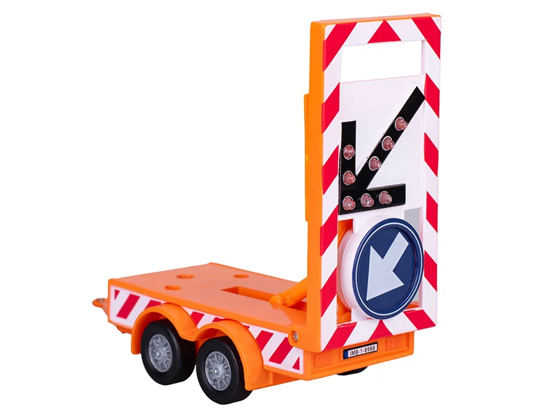 Kids Globe Traffic VW Transporter 27cm na baterie kov zpětný chod s se světlem v krabičce