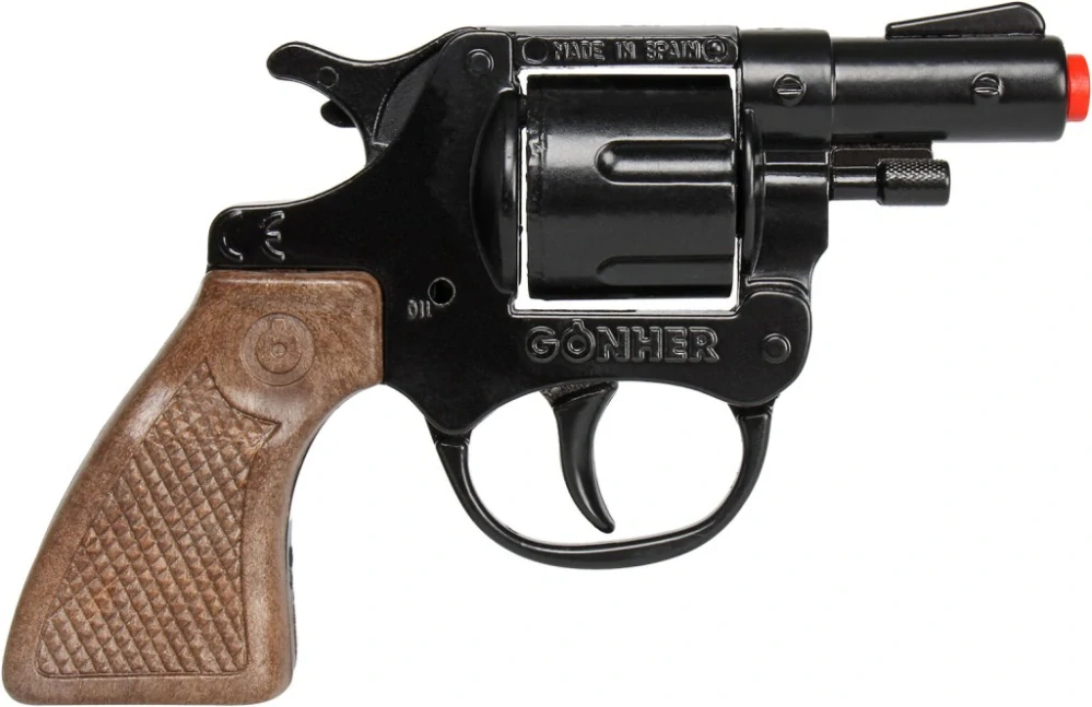 Gonher 3073/6 Policejní revolver kovový černý 8 ran