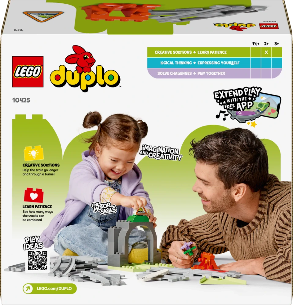 LEGO® DUPLO® 10425 Železniční tunel a koleje – rozšiřující sada
