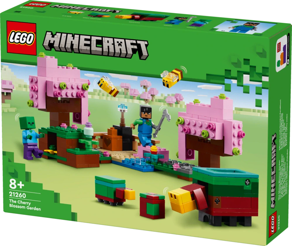 LEGO® Minecraft® 21260 Zahrada s rozkvetlými třešněmi