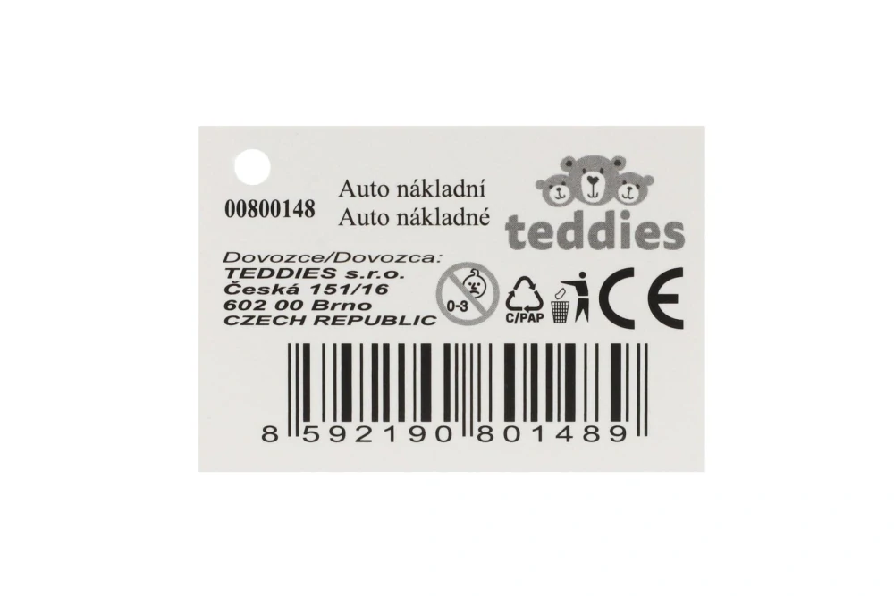 Teddies Auto jeřáb navíjecí plast 26cm na setrvačník