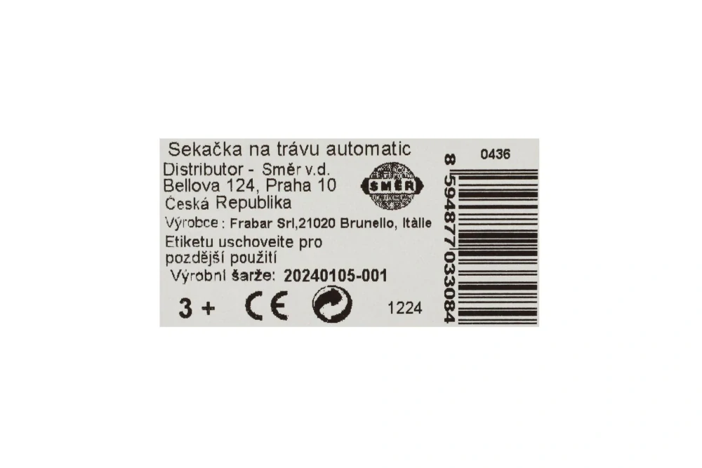 Směr Sekačka na trávu 2001 automatic plast 60cm