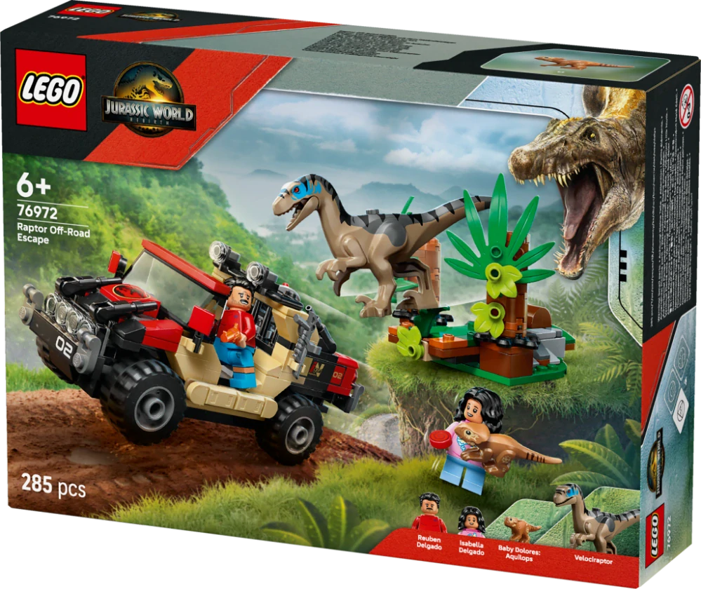 LEGO® Jurassic World 76972 Únik před raptorem v terénním autě