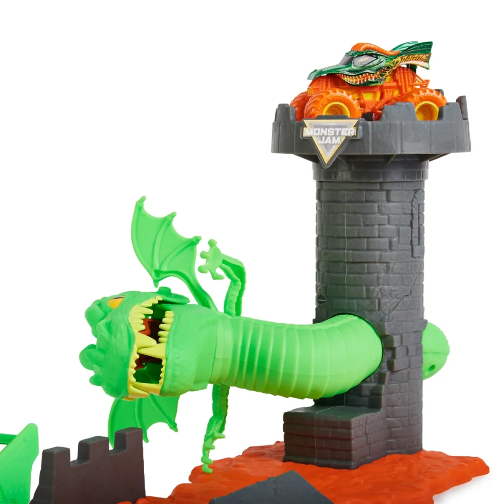 Spin Master MONSTER JAM - Hrací set DUELING DRAGON, 1:64