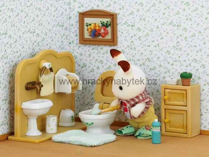Sylvanian Families Nábytek "chocolate" králíků - bratr a umývárna