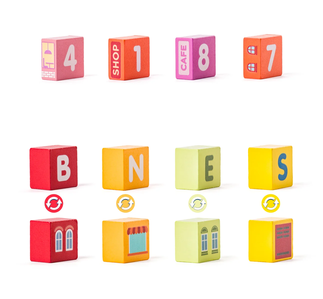 Woody Stavebnice kostky Město v kyblíku, 115 ks