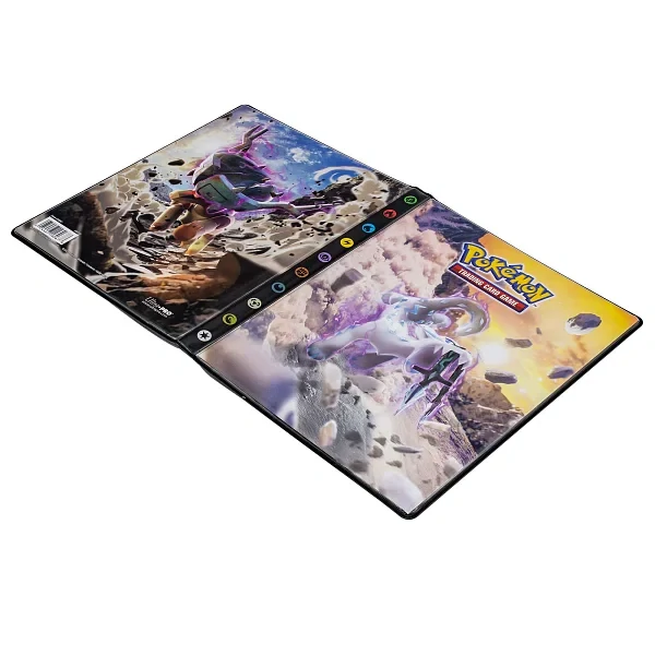 Boční pohled na zpracování chřbetu Pokémon A5 alba