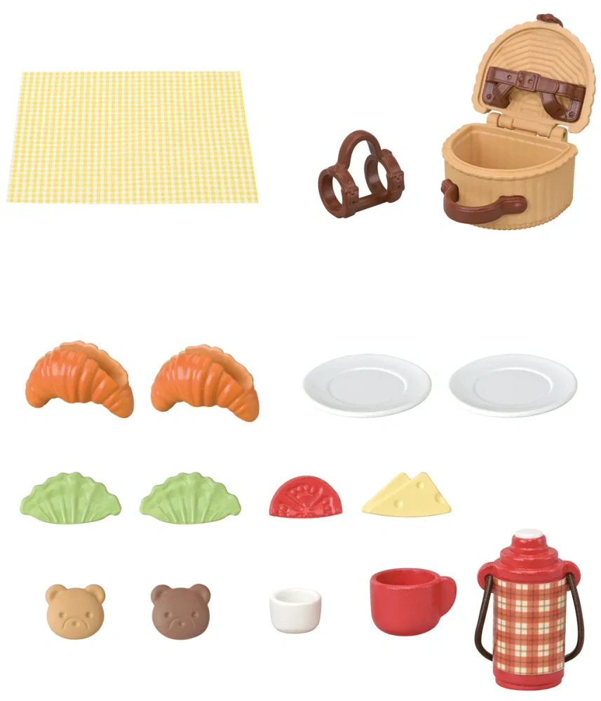 Sylvanian Families Sušenkoví medvídci sestra a bratr na pikniku