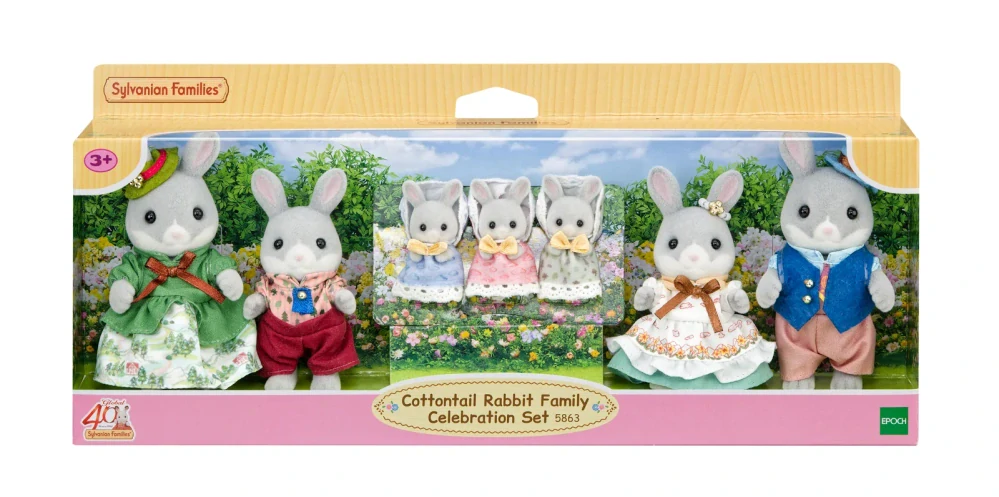 Sylvanian Families Rodina bavlníkových králíčků - slavnostní sada ke 40. výročí
