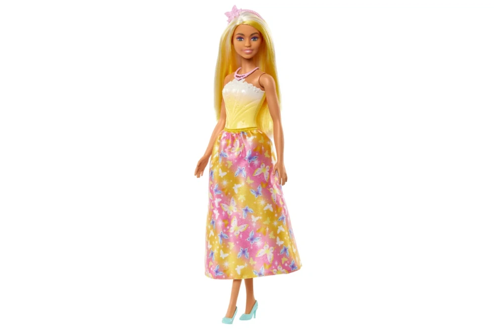 Mattel Barbie Pohádková princezna - Žlutá HRR09