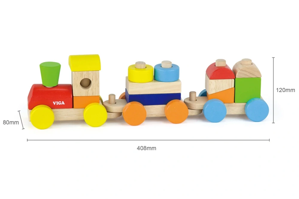 Viga Dřevěná mašinka skládací 40 cm