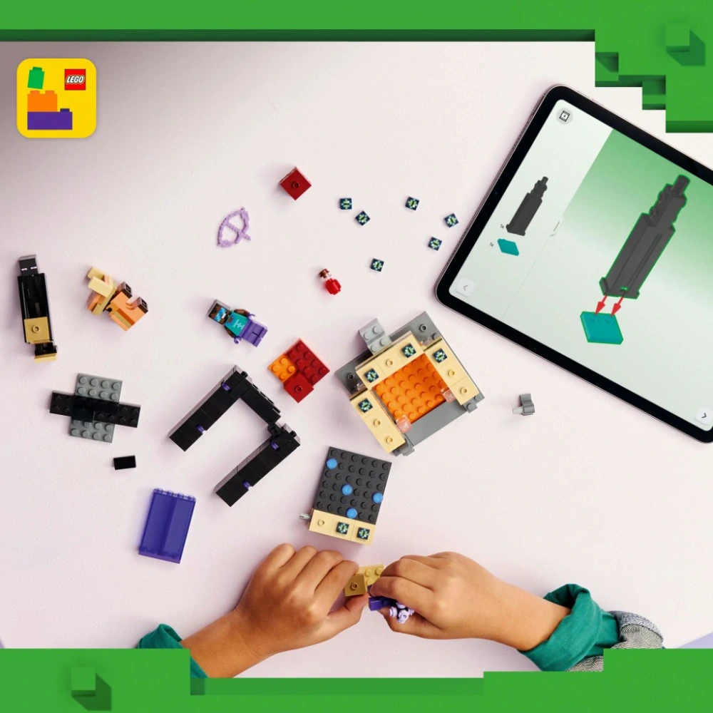 LEGO® 21584 Minecraft® Cesta portálem do Netheru a Endu