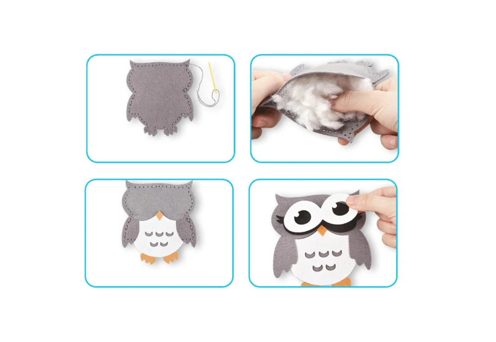 Teddies Ušij si lesní svět zvířátka kreativní sada created v krabici 25x21cm