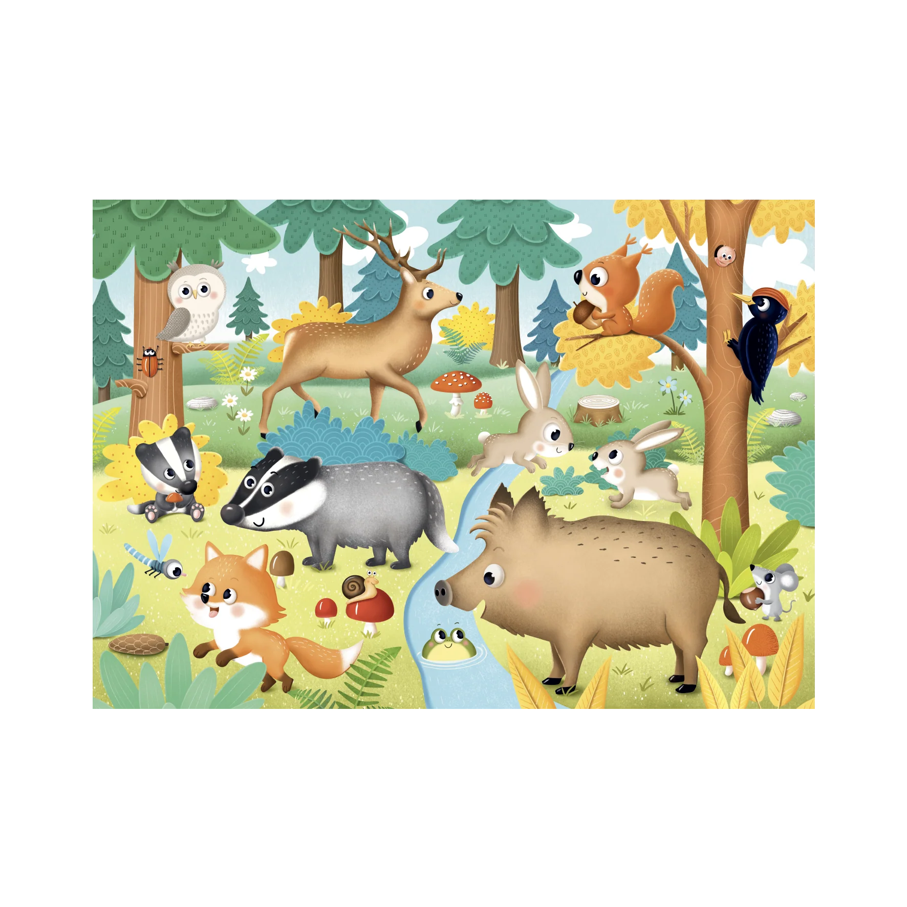 Dino První hraní: Lesní zvířátka 15 maxi Puzzle