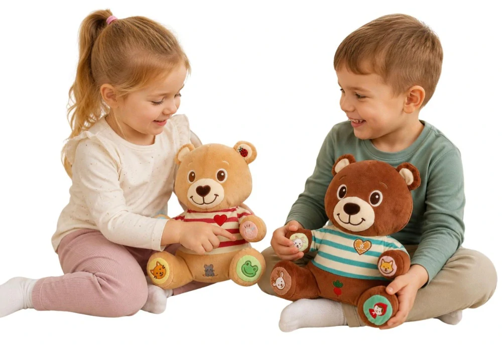 Medvěd Tedík česky mluvící plyš 22x25cm na baterie v krabici 12m+