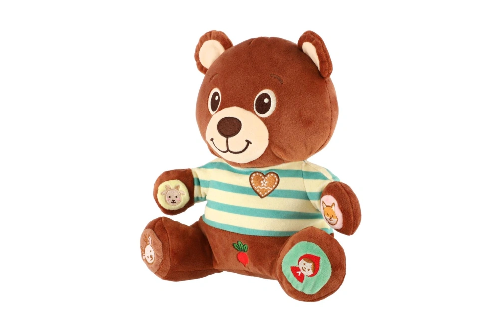 Teddies Medvěd Vojtík pohádkový česky mluvící plyš 22x23cm na baterie v krabici 12m+
