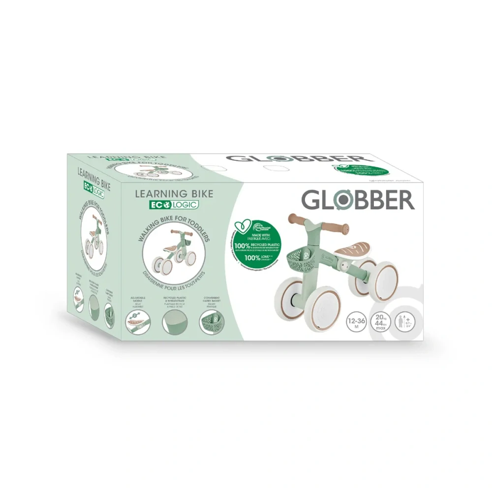 Globber Odrážedlo pro nejmenší LEARNING BIKE ECOLOGIC, pistachio