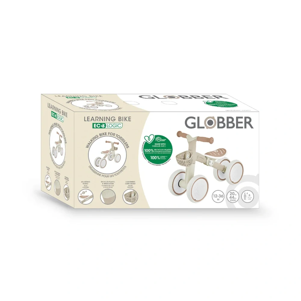 Globber Odrážedlo pro nejmenší LEARNING BIKE ECOLOGIC, coconut