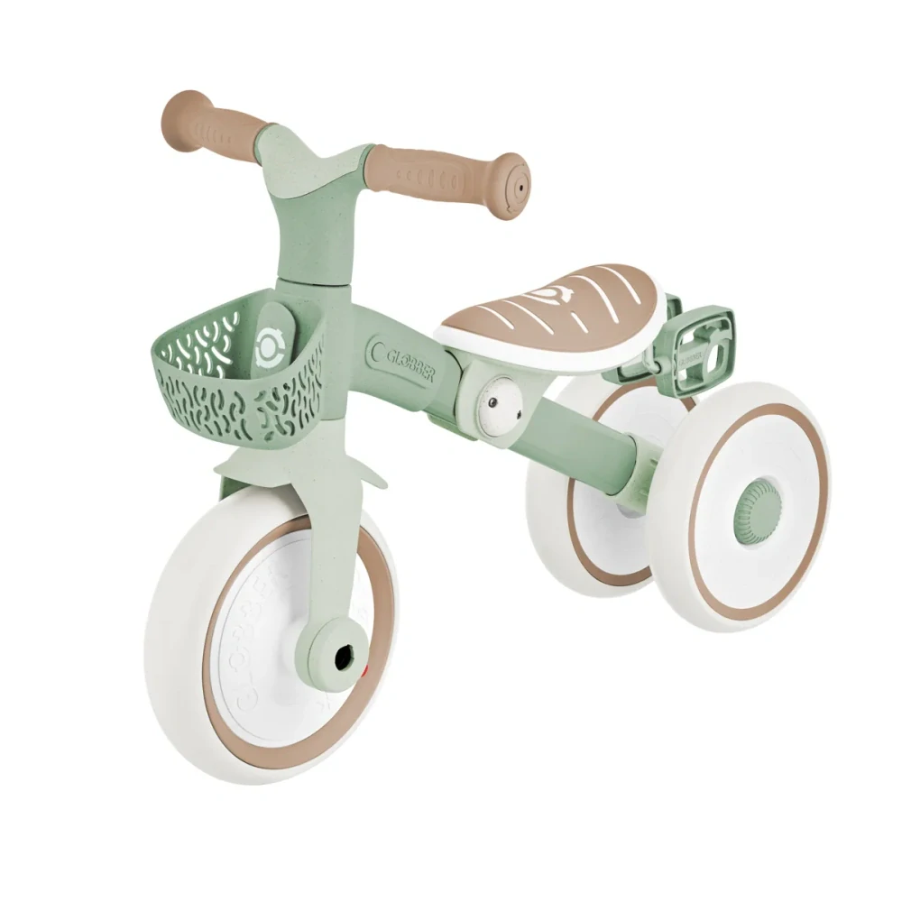 Globber Tříkolka LEARNING TRIKE 2v1 PLUS ECOLOGIC, pistachio