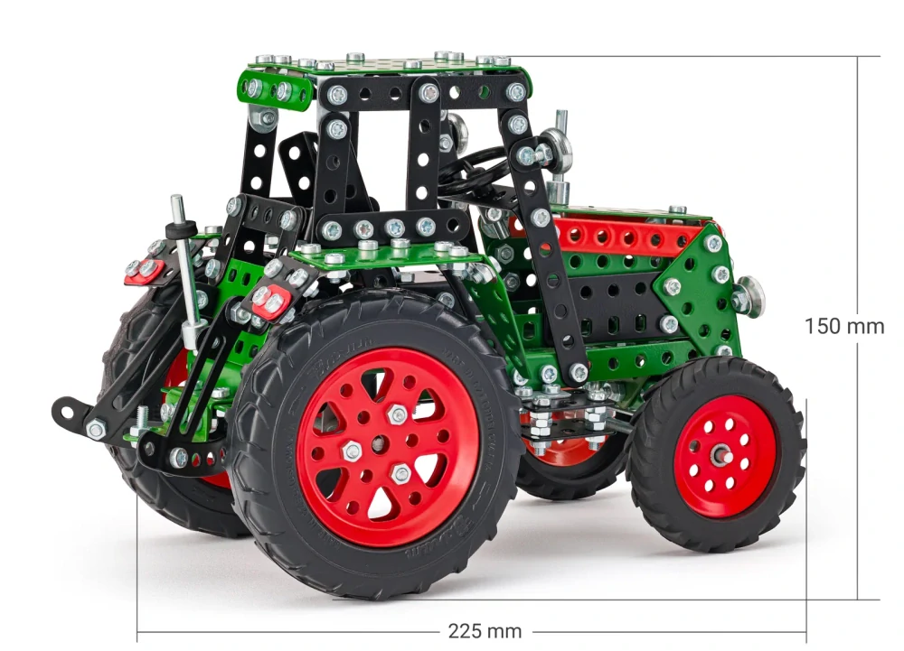 Merkur - Traktor 4x4 zelený, 567 dílků