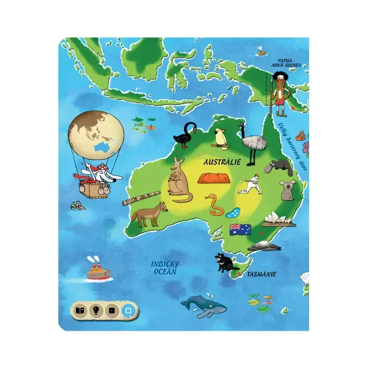 Albi Kouzelné čtení Kniha Atlas světa