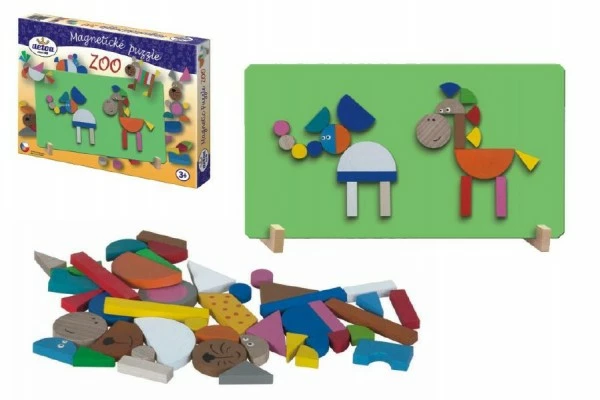 Detoa Magnetické puzzle ZOO v krabici 33x23x3,5cm