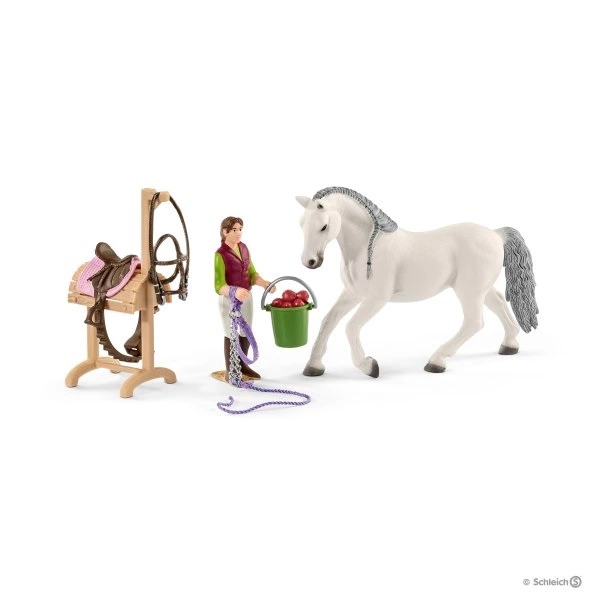 Schleich 42389 Jezdecká škola s jezdci a koňmi