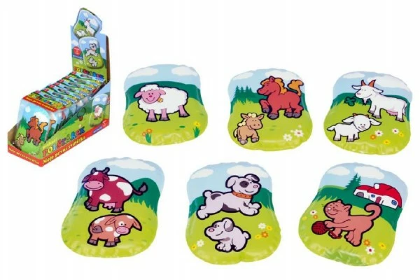 Teddies Polštářek Moje první zvířátka pískací 12 x 9 x 2 cm asst 6 druhů