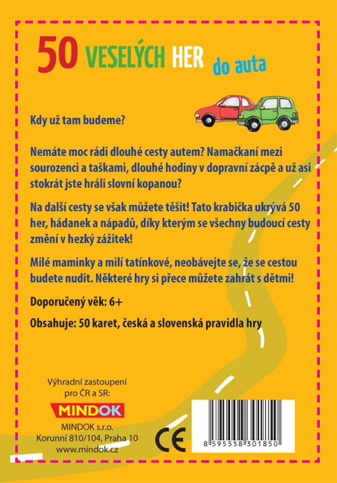 Mindok 50 veselých her do auta