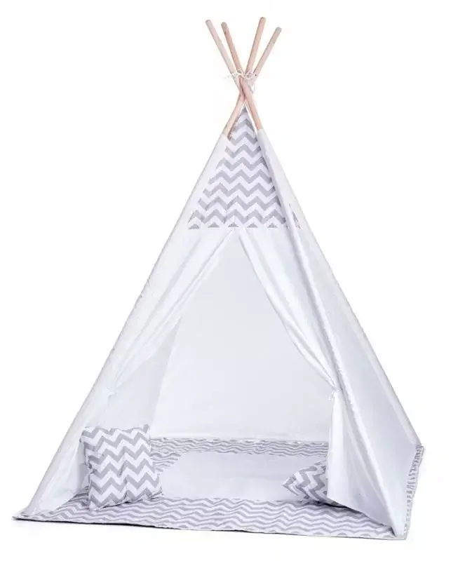 Woody Dětský stan - TEEPEE + 2 ks polštářků
