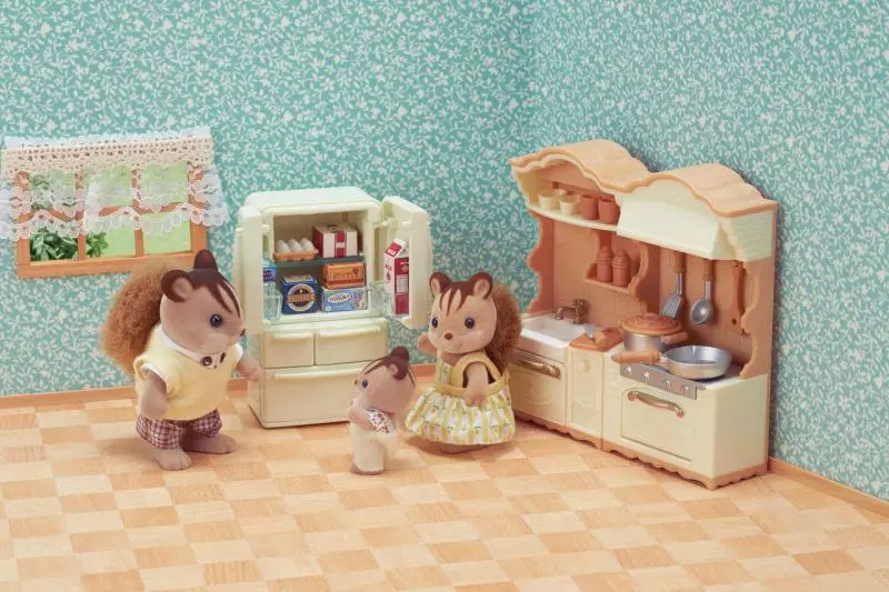 Sylvanian Families set - kuchyňská linka s ledničkou