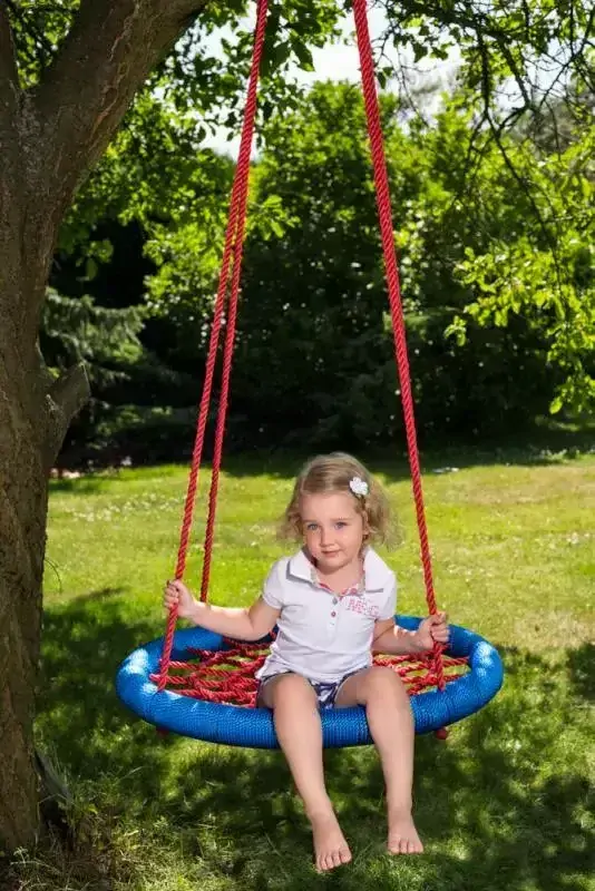 Woody Houpací kruh 85 cm červeno-modrý