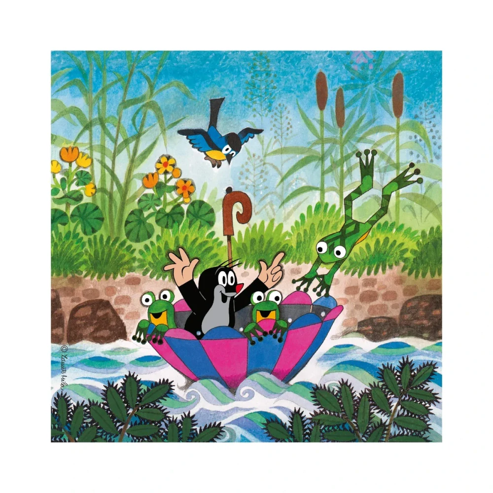 Dino Puzzle Krtek a paraplíčko 18x18cm 3x55 dílků