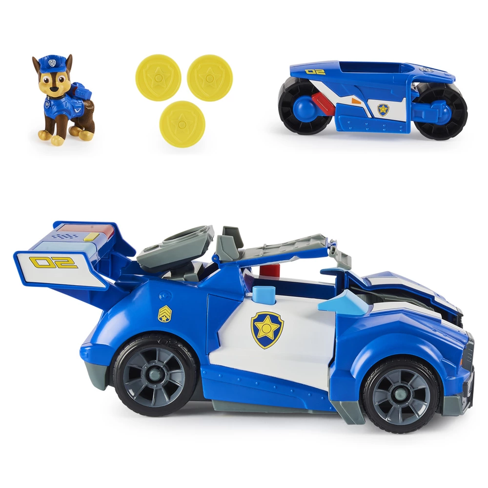 Spin Master Tlapková patrola Chaseovo auto s motorkou v jednom