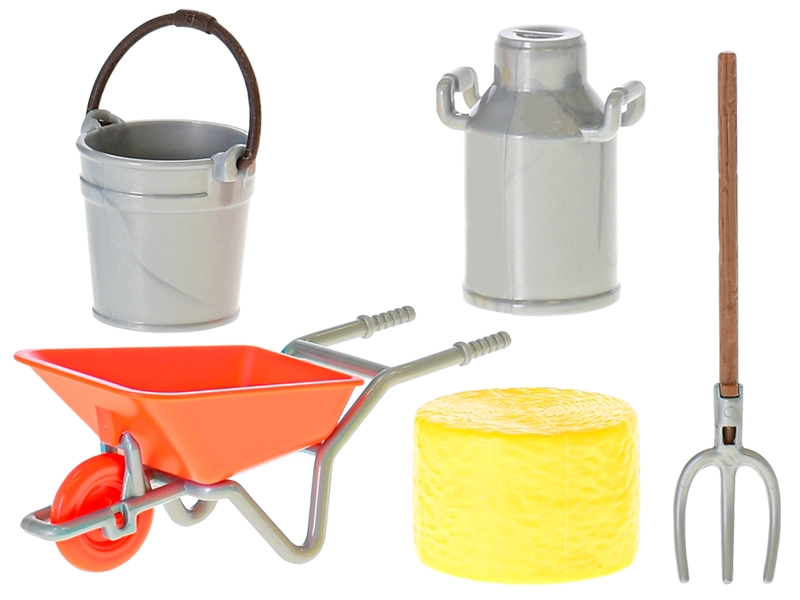 Kůň 16cm s doplňky 2barvy v krabičce