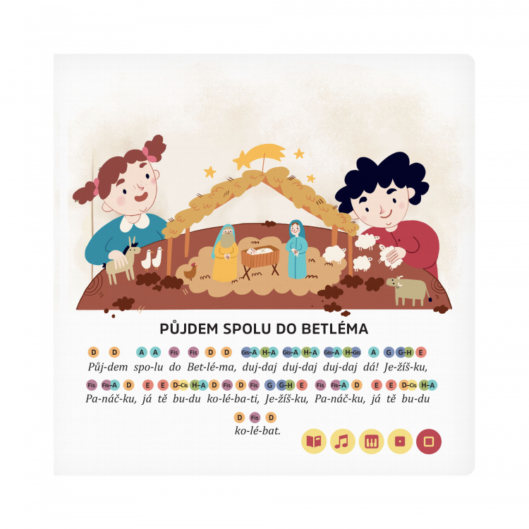 Albi Kouzelné čtení Kniha Zpívánky Vánoční koledy 1