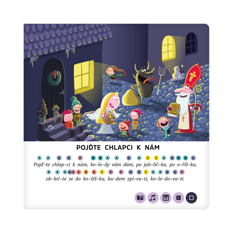 Albi Kouzelné čtení Kniha Zpívánky Vánoční koledy 2