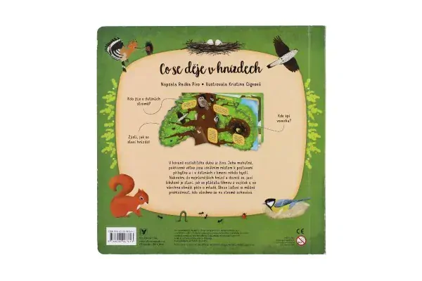 Albatros Knížka Co se děje v hnízdech CZ text 23x23cm