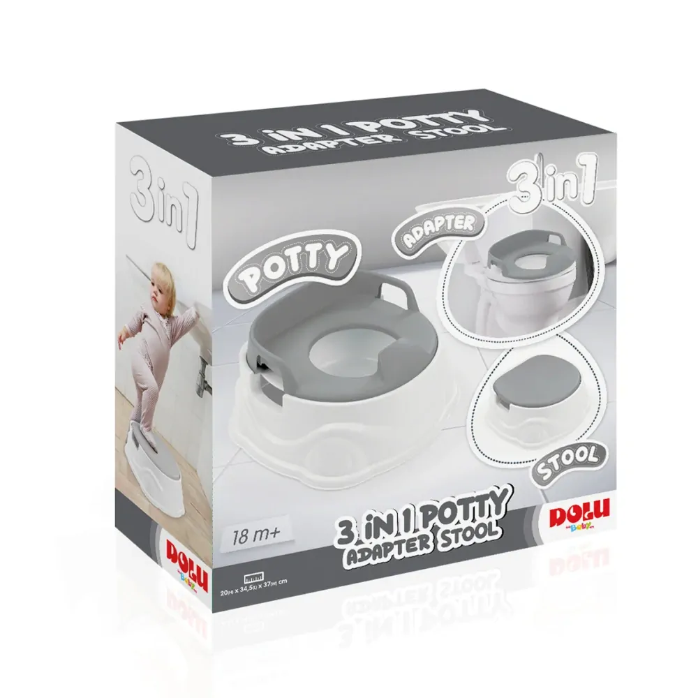 Dolu Nočník 3 v 1, šedý