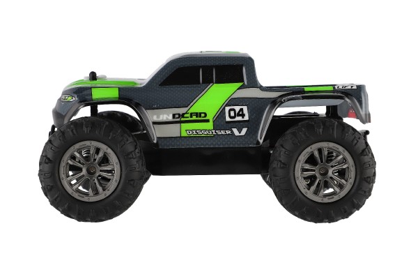 Teddies Auto RC pick up terénní plast 25cm 2,4GHZ na baterie šedo-zelený v krabici 32x14x18cm