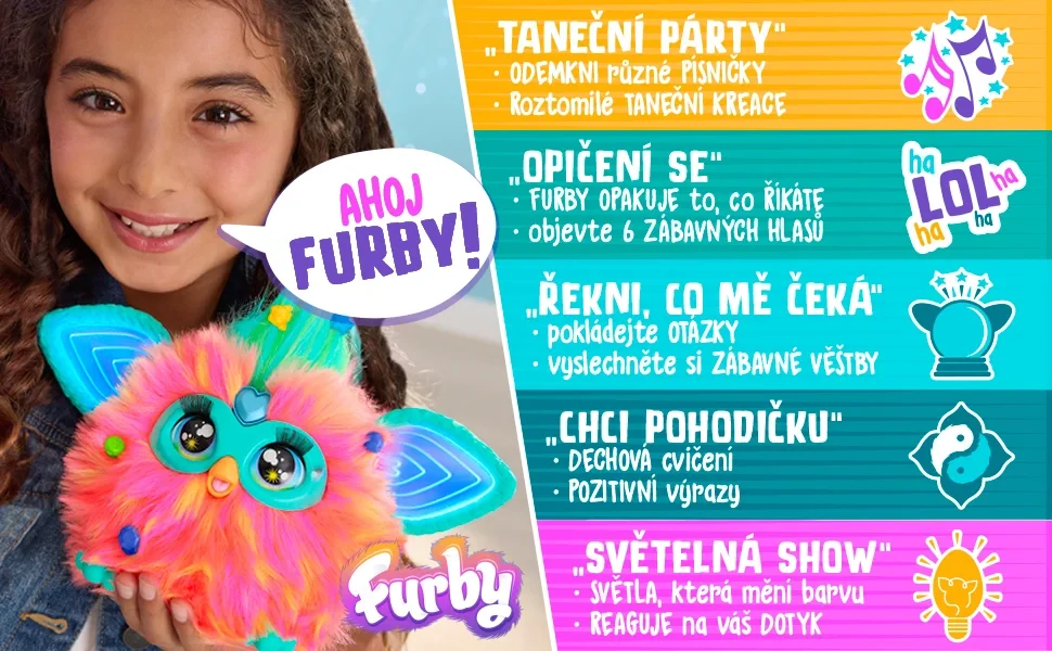 HASBRO - Furby korálový CZ verze