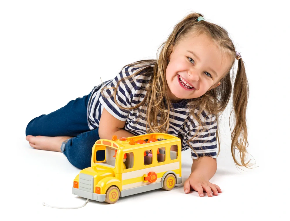 Woody Auto školní autobus se zvuky a světlem