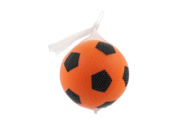 Teddies Míč pěnový fotbalový 18cm 2 barvy v síťce