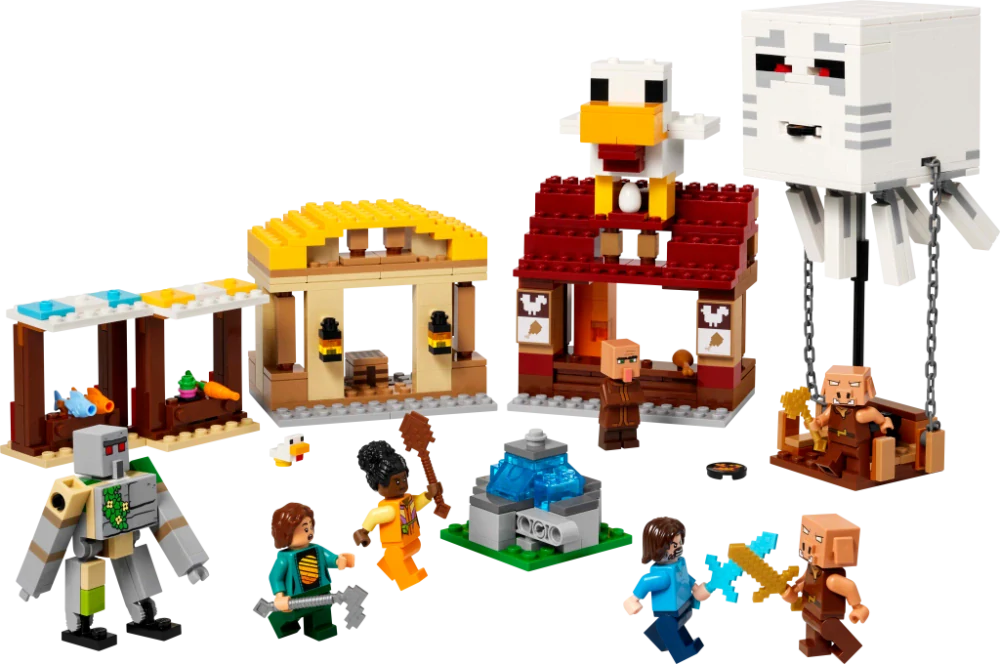 LEGO® Minecraft® 21273 Balón v podobě ďasa a útok na vesnici