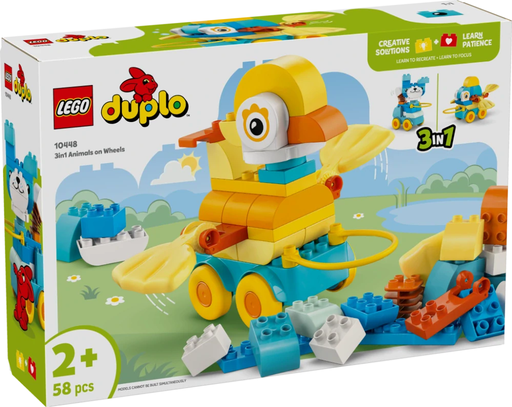 LEGO® DUPLO® 10448 3 v 1: Zvířátka na kolečkách