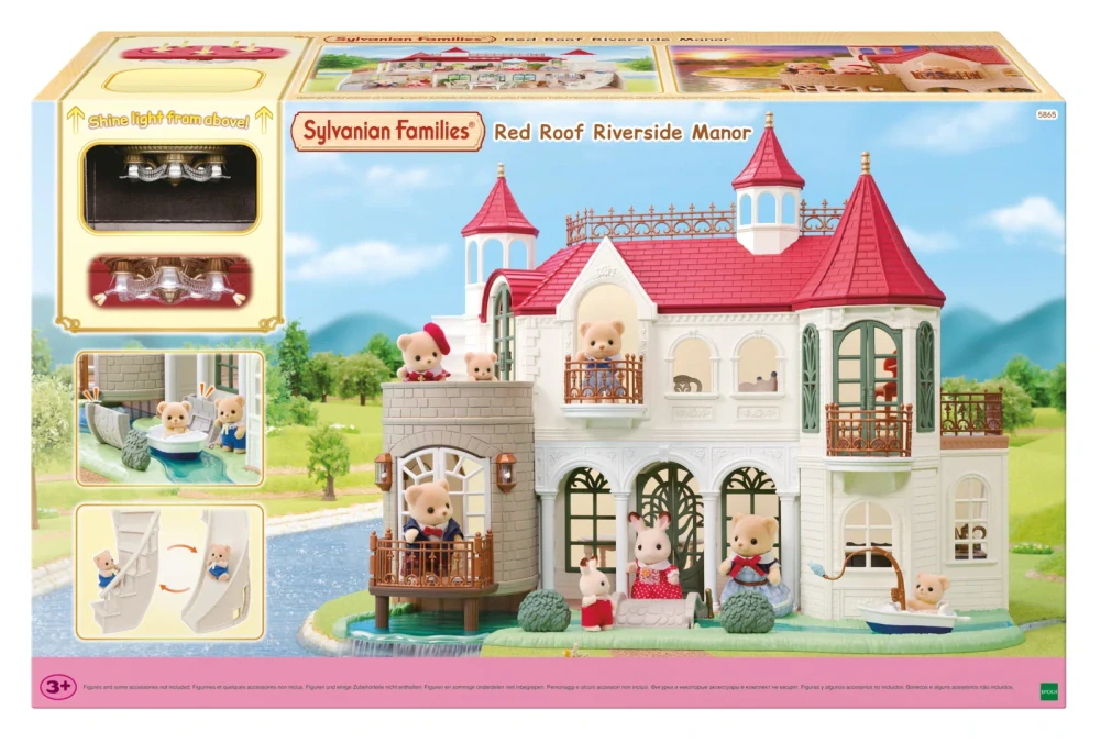 Sylvanian Families Vila s červenou střechou u řeky