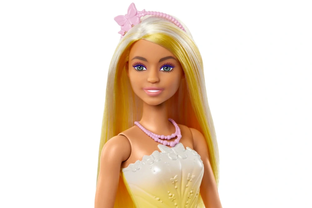 Mattel Barbie Pohádková princezna - Žlutá HRR09