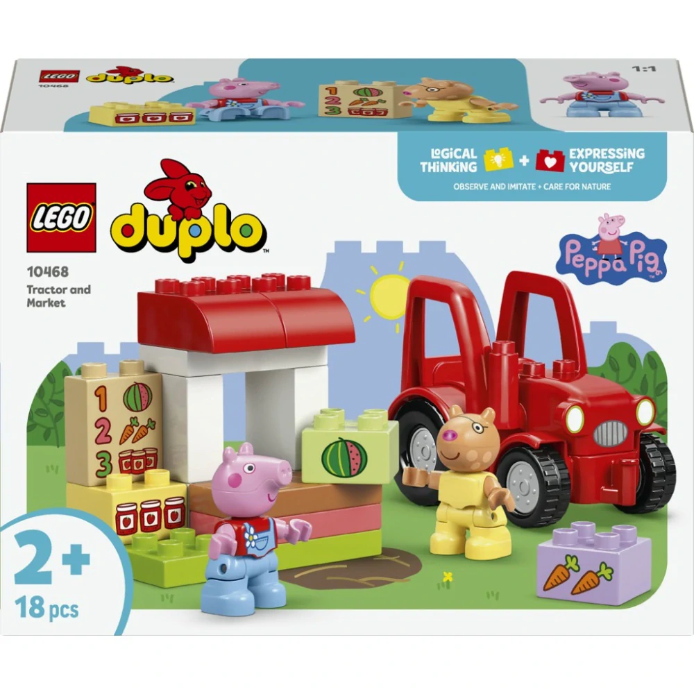 LEGO® 10468 DUPLO® Prasátko PeppaTraktor a tržnice
