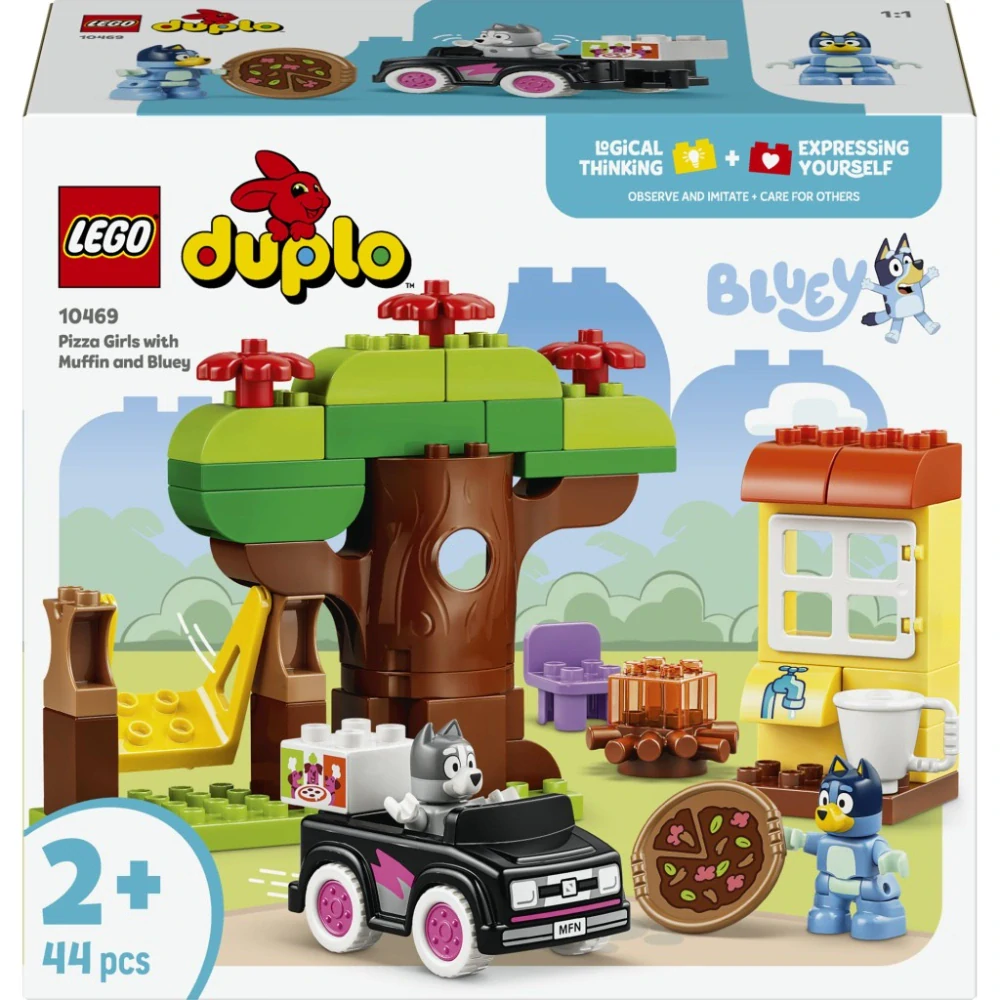 LEGO® DUPLO® 10469 Muffin, Bluey a rozvoz pizzy