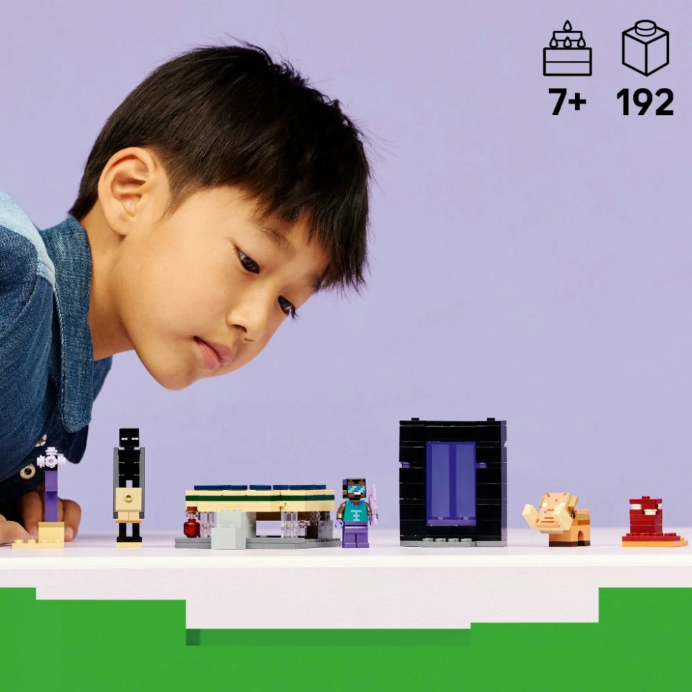 LEGO® 21584 Minecraft® Cesta portálem do Netheru a Endu